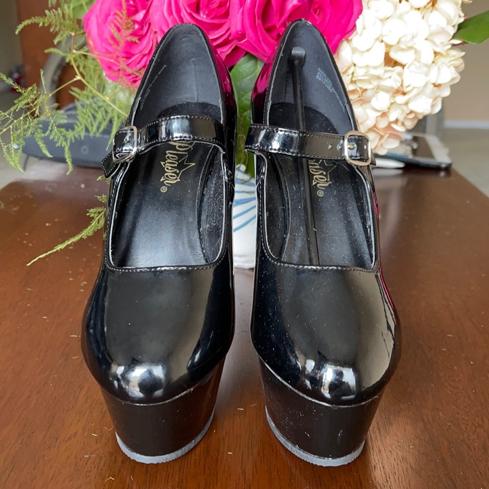 Pleaser black , platform, stiletto six inch heals - Picture 2 of 14